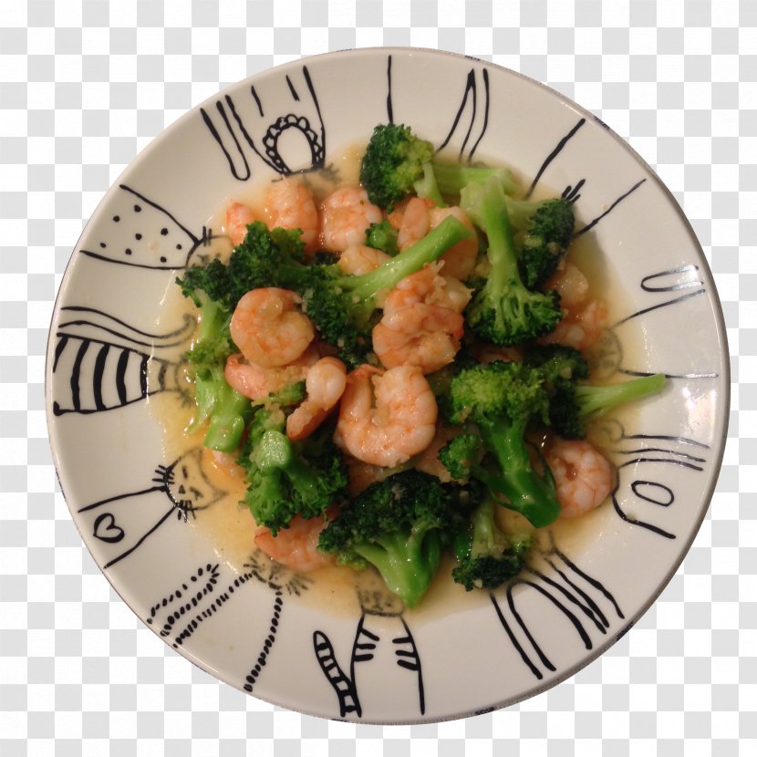 Broccoli American Chinese Cuisine - Asian Food - Mix Shrimp Transparent PNG