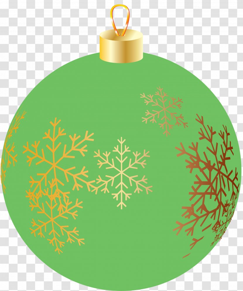 Christmas Ornament Green Tree - Snowflake - Capsule Transparent PNG