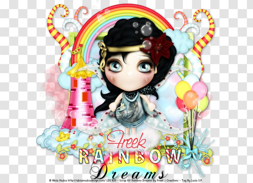 Illustration Clip Art Scrap Yellow - Doll - Rainbow Dream Transparent PNG