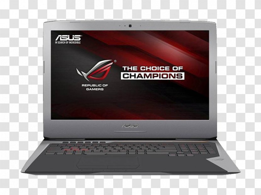 Laptop Intel Gaming Notebook-G752 Series ASUS Republic Of Gamers - Geforce Transparent PNG