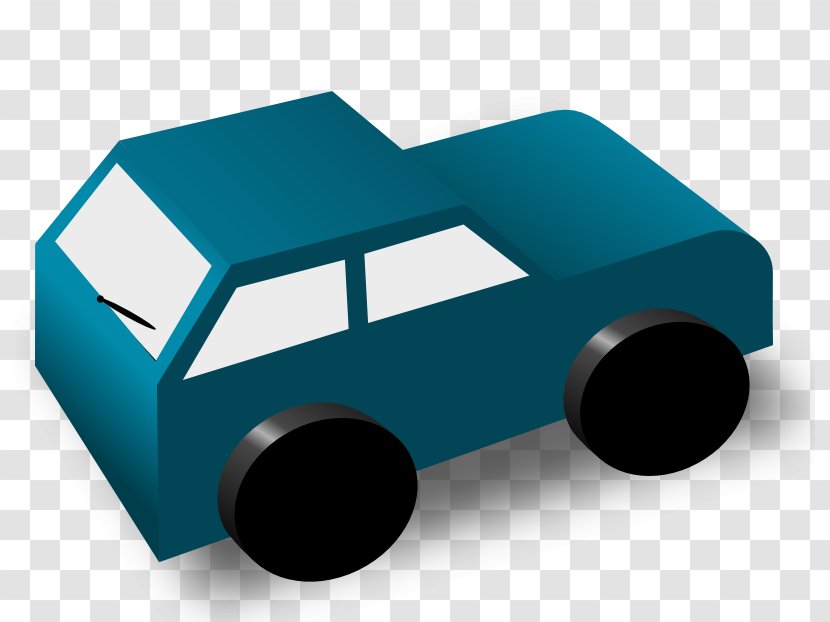 Cartoon Clip Art - Blue - Of A Car Transparent PNG