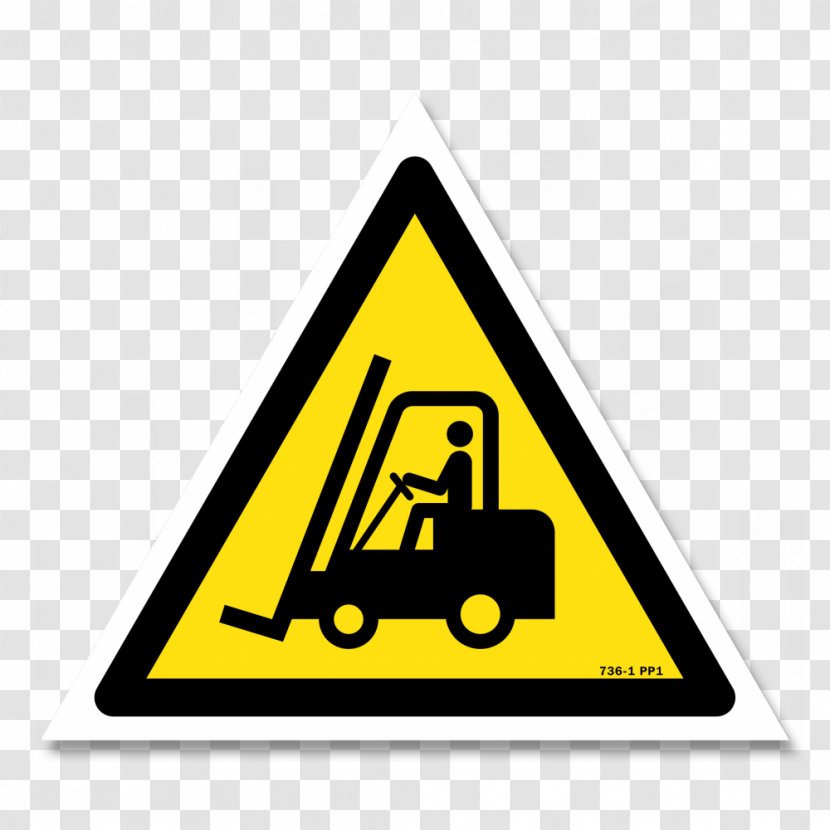 ISO 7010 Warning Sign Vehicle Forklift Traffic - Sticker - Industrial Worker Transparent PNG
