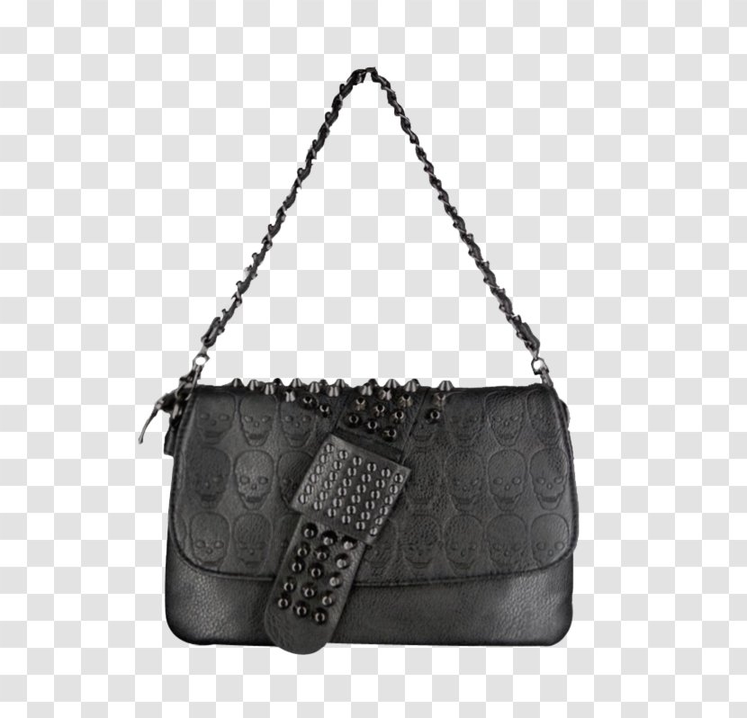 Handbag Leather Hobo Bag Satchel - Black - Women Transparent PNG