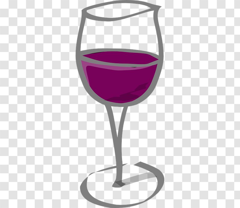 White Wine Champagne Red Glass - Purple Transparent PNG