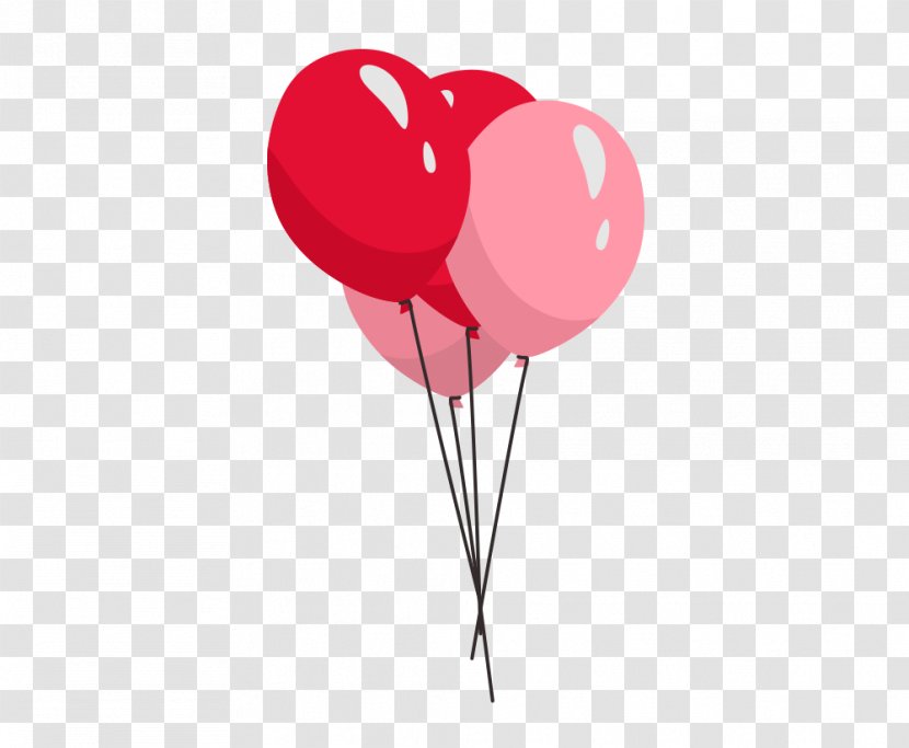 Birthday Balloon Cartoon - Post Cards - Party Supply Magenta Transparent PNG