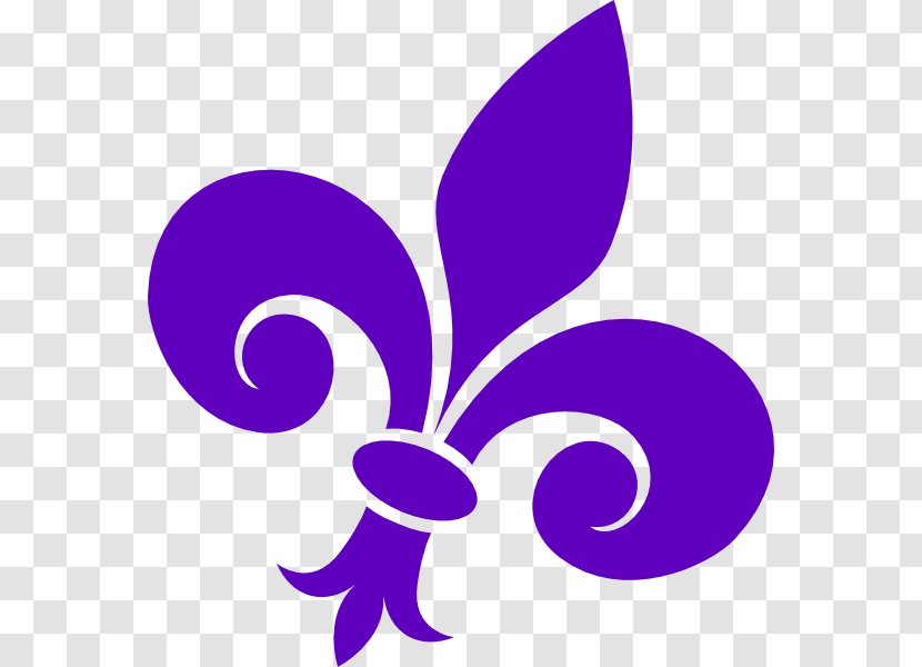 Fleur-de-lis Purple Clip Art - Mauve Transparent PNG