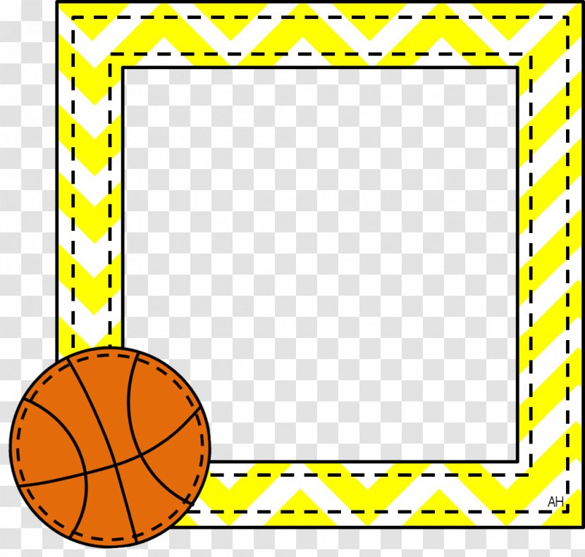 Picture Frames Image Clip Art Basketball Shaped Frame Borders And - Scrapbooking - Sea Border Template Transparent PNG
