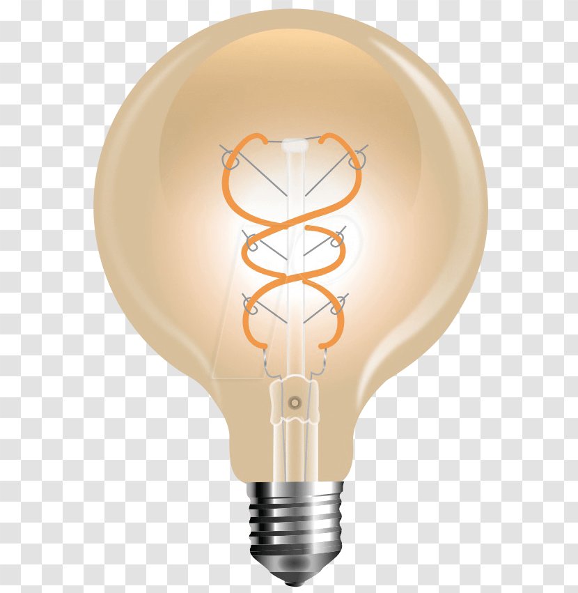 Incandescent Light Bulb LED Lamp Light-emitting Diode Filament - Lumen Transparent PNG