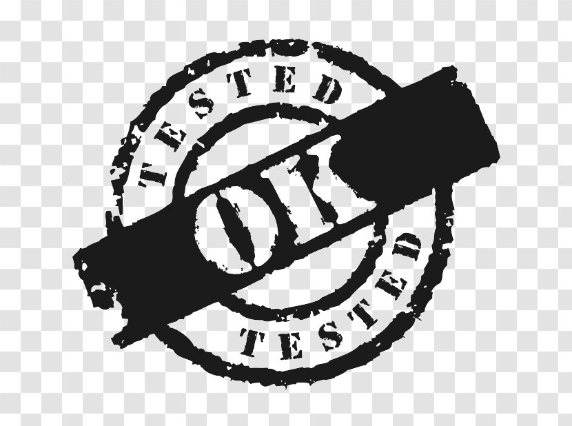 Certification Mark Rubber Stamp Logo OK Tested Sticker - Trademark - Bel Transparent PNG