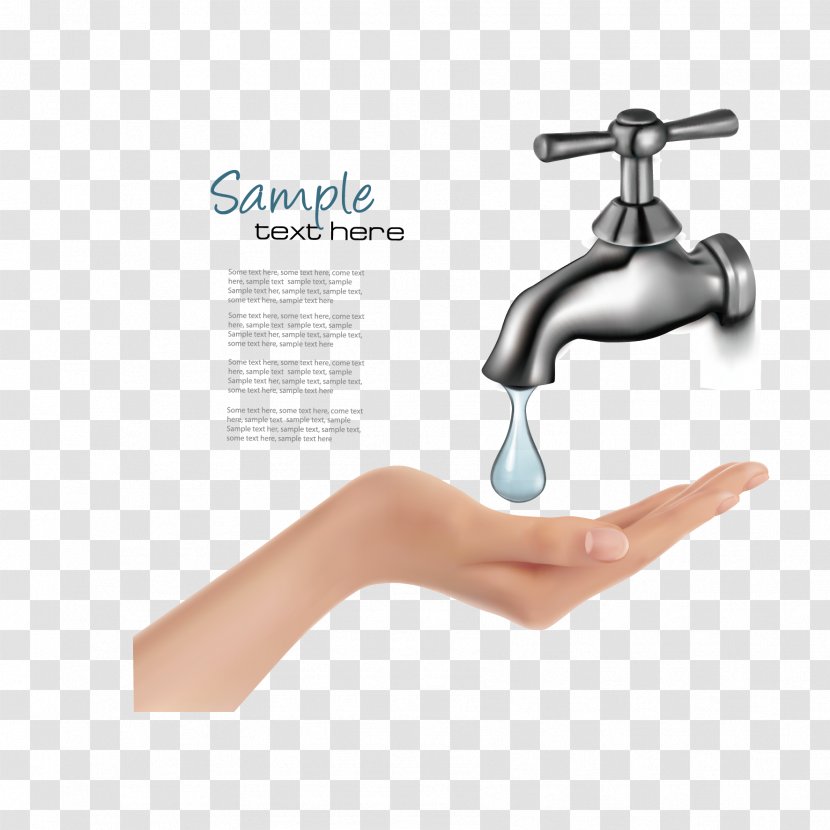 Tap Water Drop - Photography - Vector Saving Transparent PNG