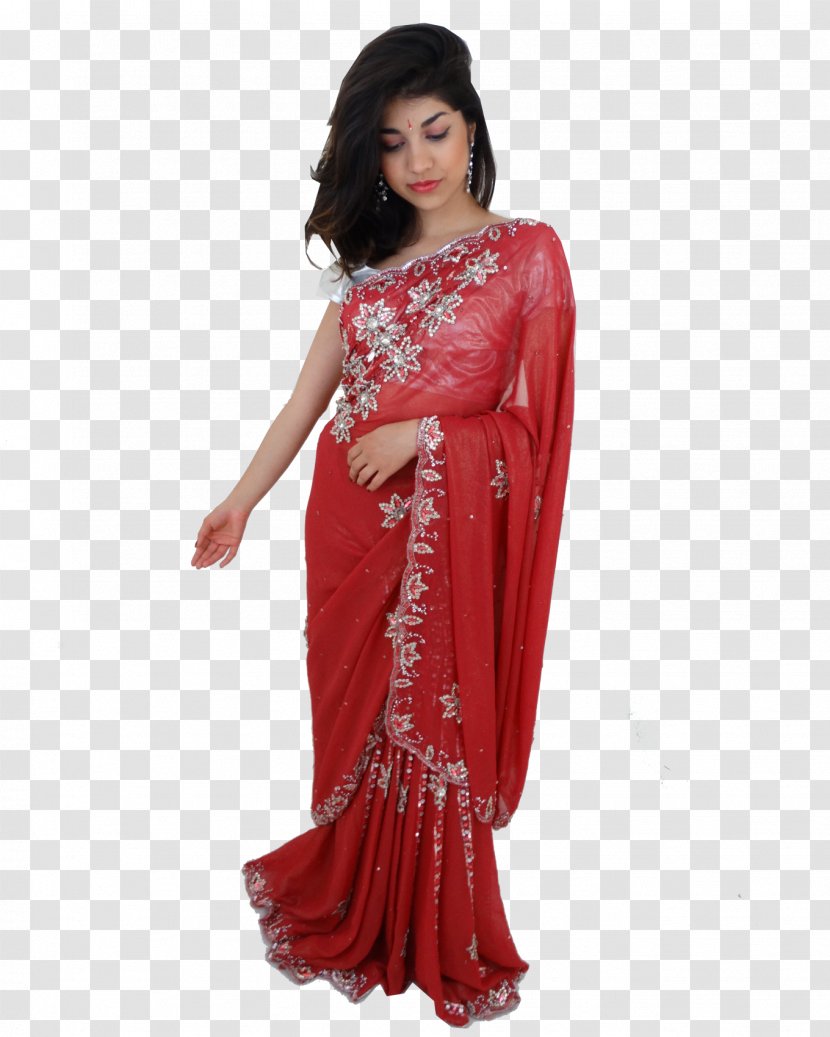 Sari Gown Dress Fashion Choli - Photo Shoot Transparent PNG
