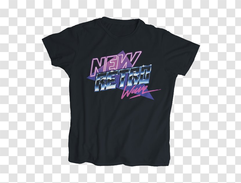 T-shirt 1980s Synthwave NewRetroWave Clothing - Heart - Mockup Transparent PNG