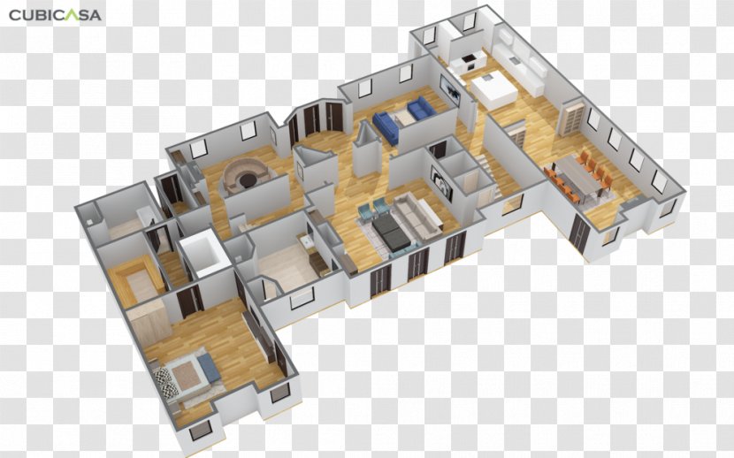 3D Floor Plan Photography Photographer - House - Upscale Residential Quarter Transparent PNG