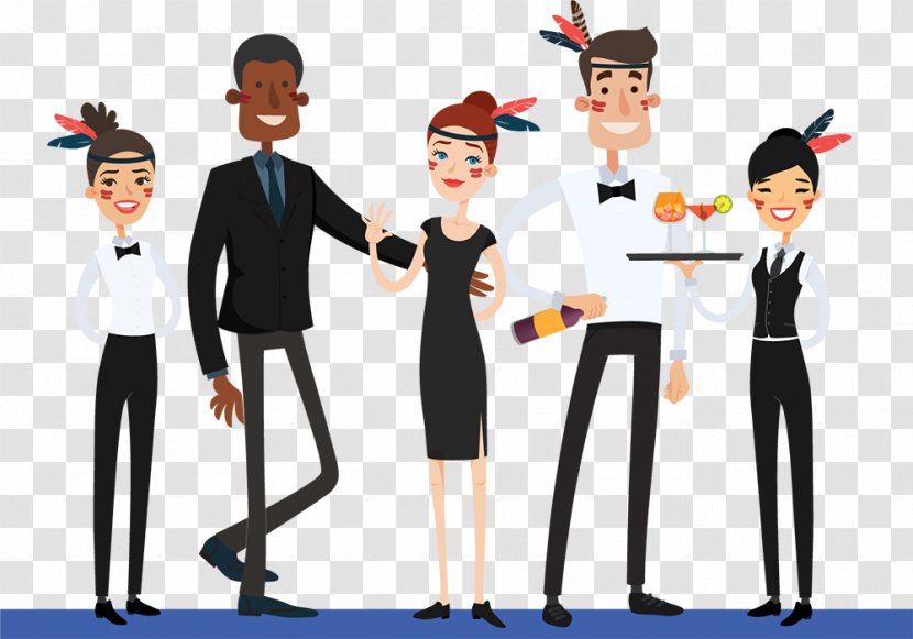 TempTribe Hotel Waiter Hospitality Industry Clip Art - Team - Work Transparent PNG