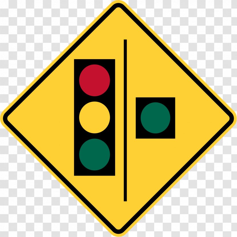 Traffic Light Seagull Intersection Sign Warning - Signage Transparent PNG
