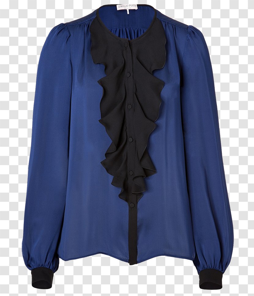 Electric Blue Cobalt Clothing Blouse Sleeve - Microsoft Azure - Silk Belt Transparent PNG