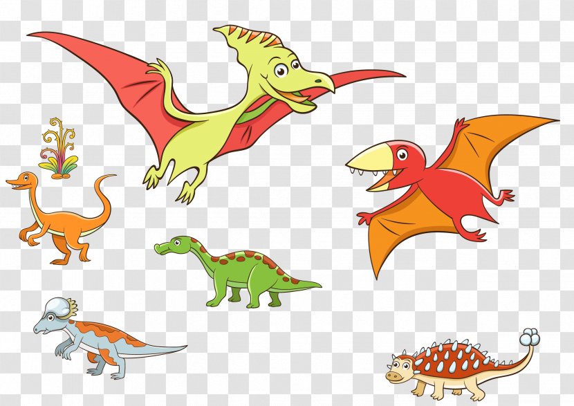 Cartoon Dinosaur Illustration - Area Transparent PNG