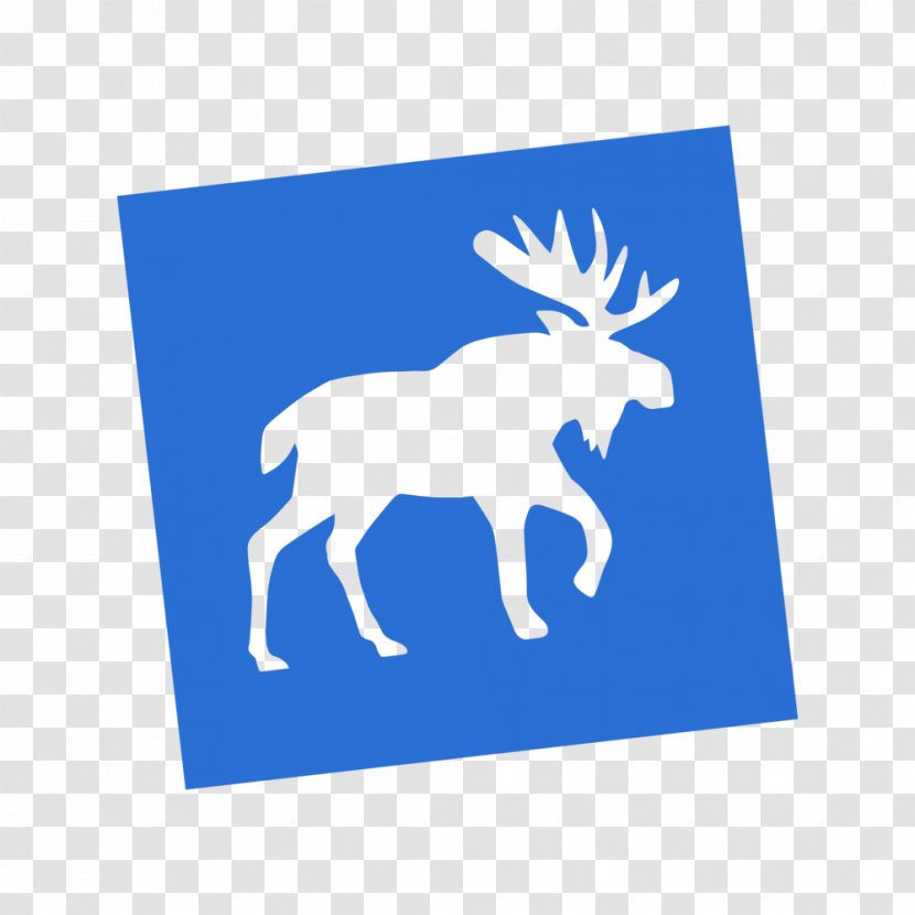 Blue Moose Reindeer Logo Snag Volleyball - Sky Transparent PNG
