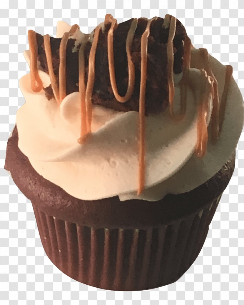 Cupcake Peanut Butter Cup Fudge Ganache Chocolate Cake - Truffle - Brownies Transparent PNG