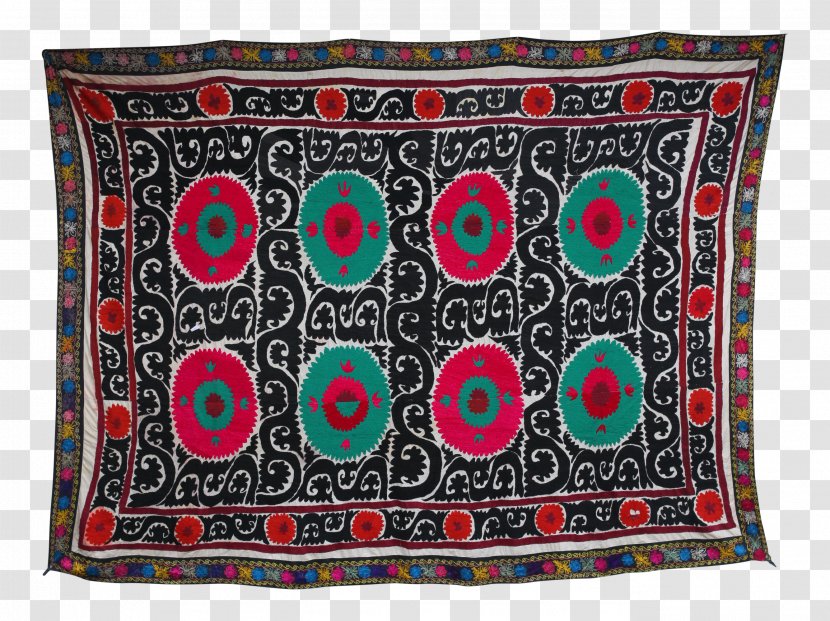 Textile Suzani Place Mats Silk Pattern - Carpet - Bedding Transparent PNG
