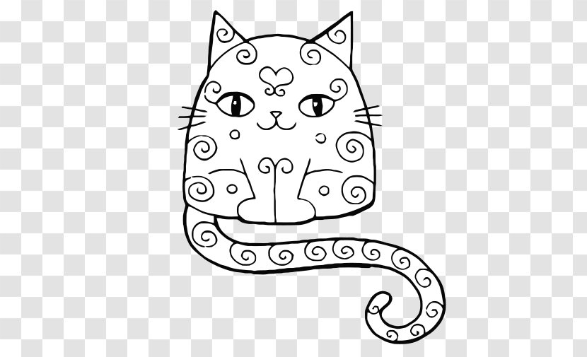 Whiskers Cat Drawing Mandala Coloring Book - Artwork Transparent PNG