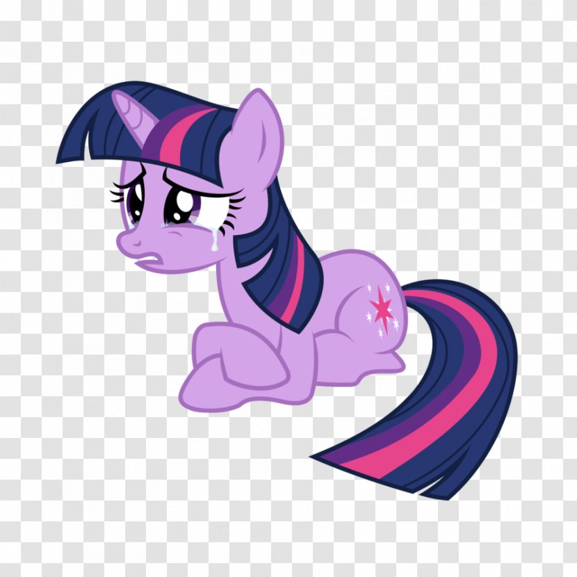 Twilight Sparkle Pinkie Pie Rarity Rainbow Dash Applejack - Purple - My Little Pony Sad Crying Transparent PNG