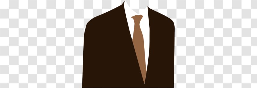 Brown Shoulder Necktie Font - Formal Wear - Business Attire Cliparts Transparent PNG