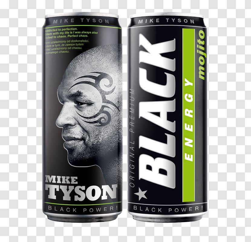 Black Energy Drink Vodka Mojito Sports & Drinks - Powerade - Mike Tyson Transparent PNG