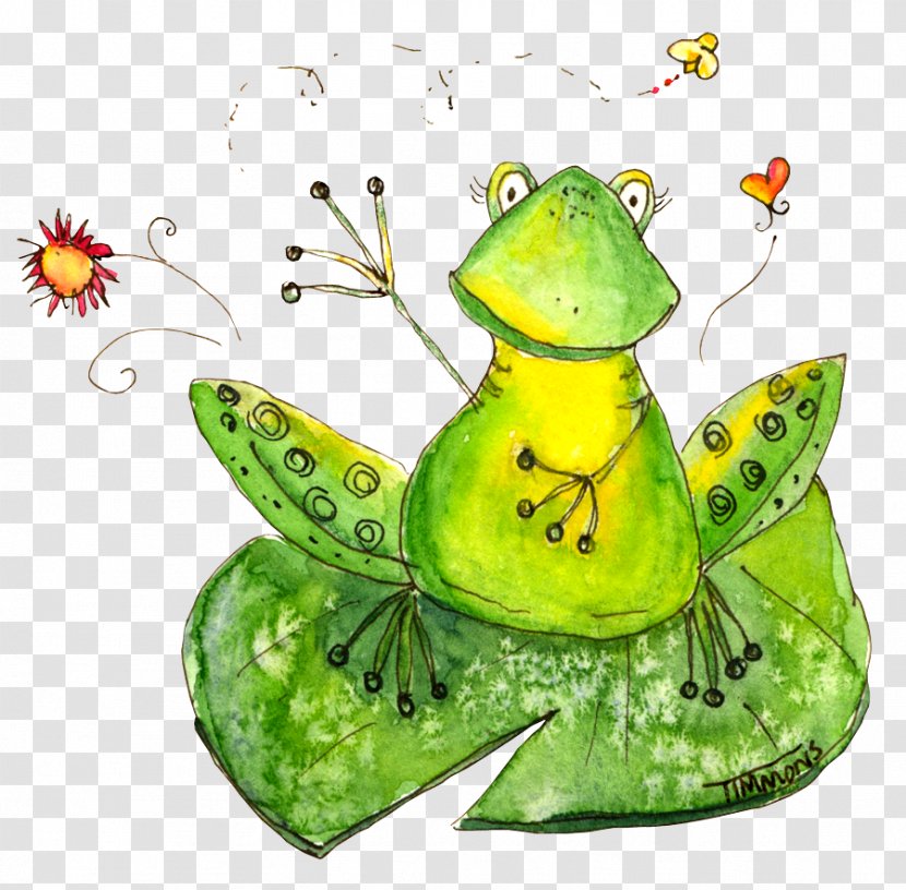True Frog Art Illustrator - Hand-painted Moon Pictures Transparent PNG