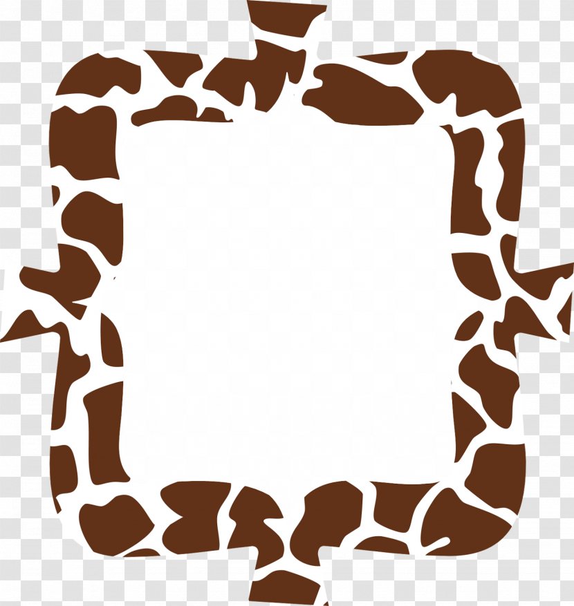 Giraffe Picture Frames Animal Print TeachersPayTeachers - Giraffidae - Watercolor Animals Transparent PNG