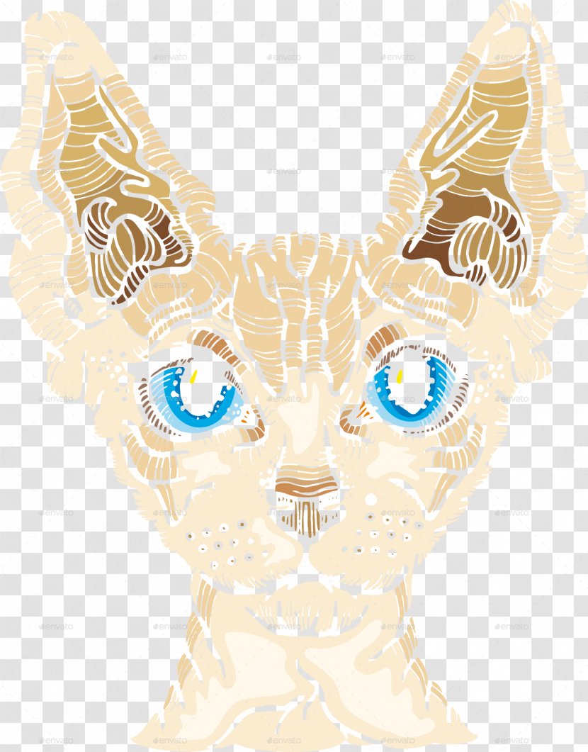 Whiskers Sphynx Cat Drawing Paw - Tree Transparent PNG