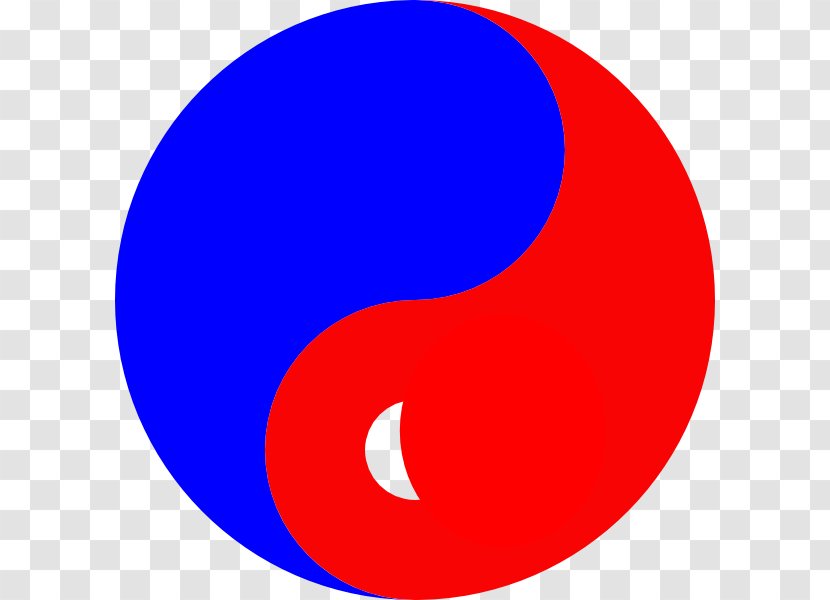 Yin And Yang Image Blue Clip Art Red - Wu Xing - Corea Del Sur Transparent PNG