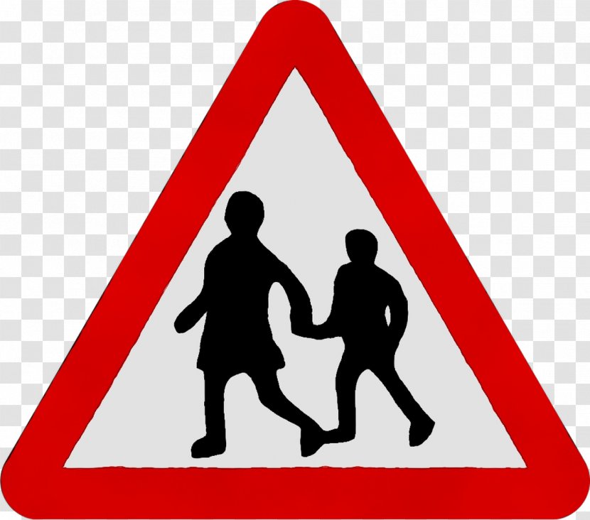 Traffic Sign School Zone Road Signs In Singapore - Pedestrian Crossing - Child Transparent PNG
