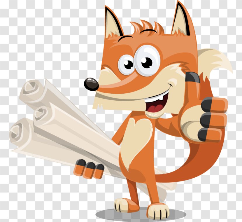 Cartoon Drawing Clip Art - Hand - Fox Transparent PNG