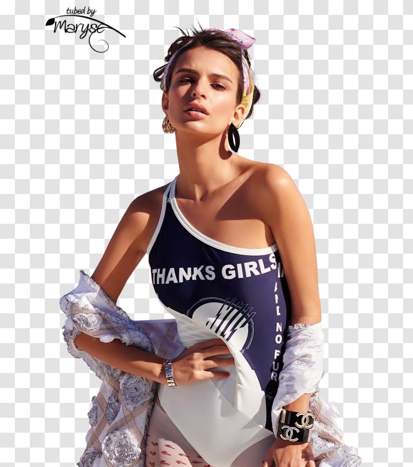 Emily Ratajkowski Model Fashion InStyle Harper's Bazaar - Cartoon Transparent PNG