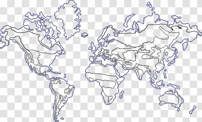 World Map Biome Tundra - Organism - Fill Transparent PNG