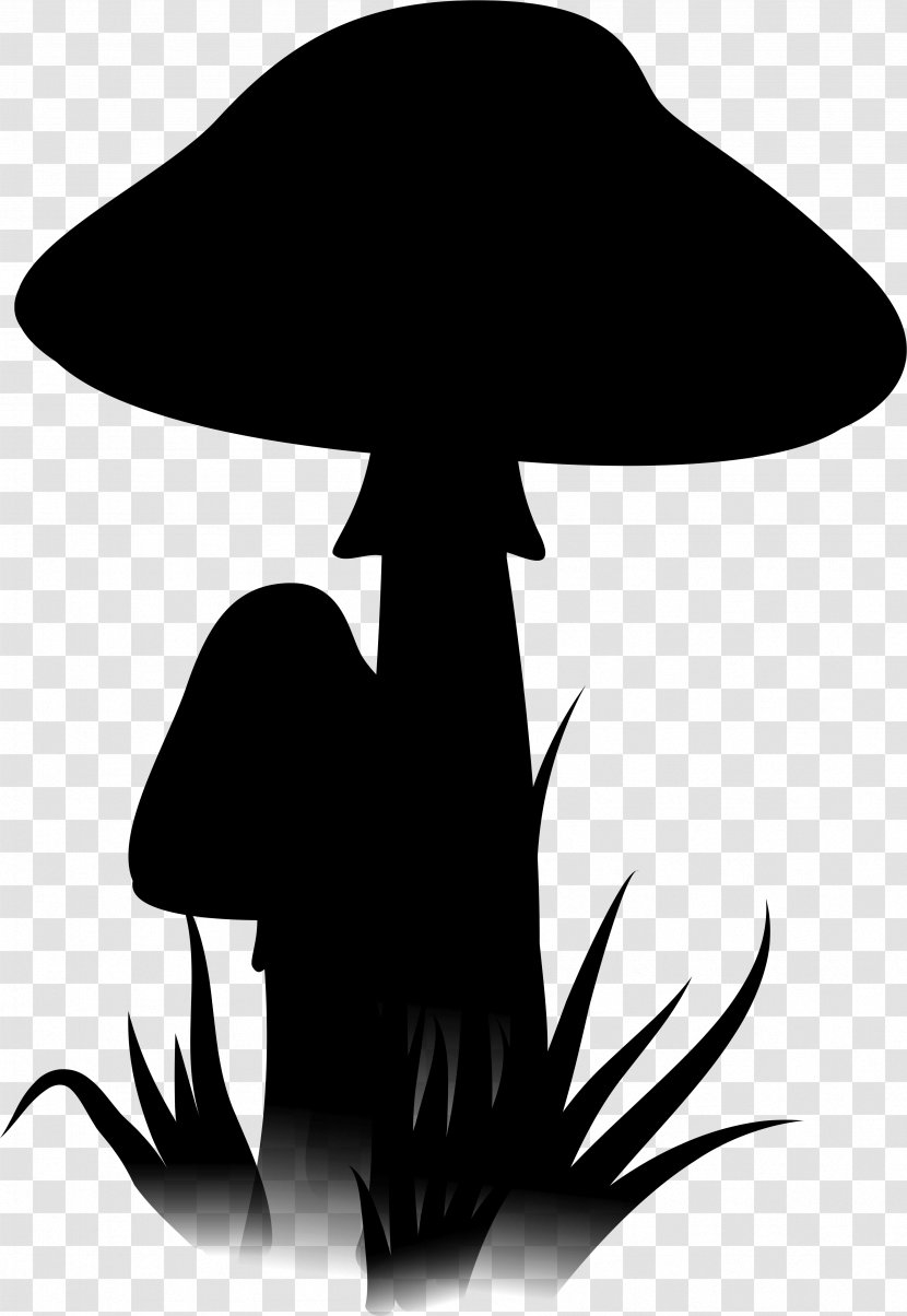 Clip Art Black M Silhouette Hat - Mushroom Transparent PNG