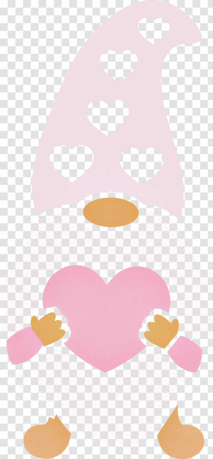 Gnome Loving Red Heart Transparent PNG