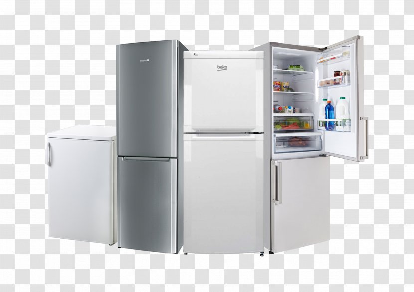 Home Appliance Refrigerator Major Beko Small - Fridge Transparent PNG