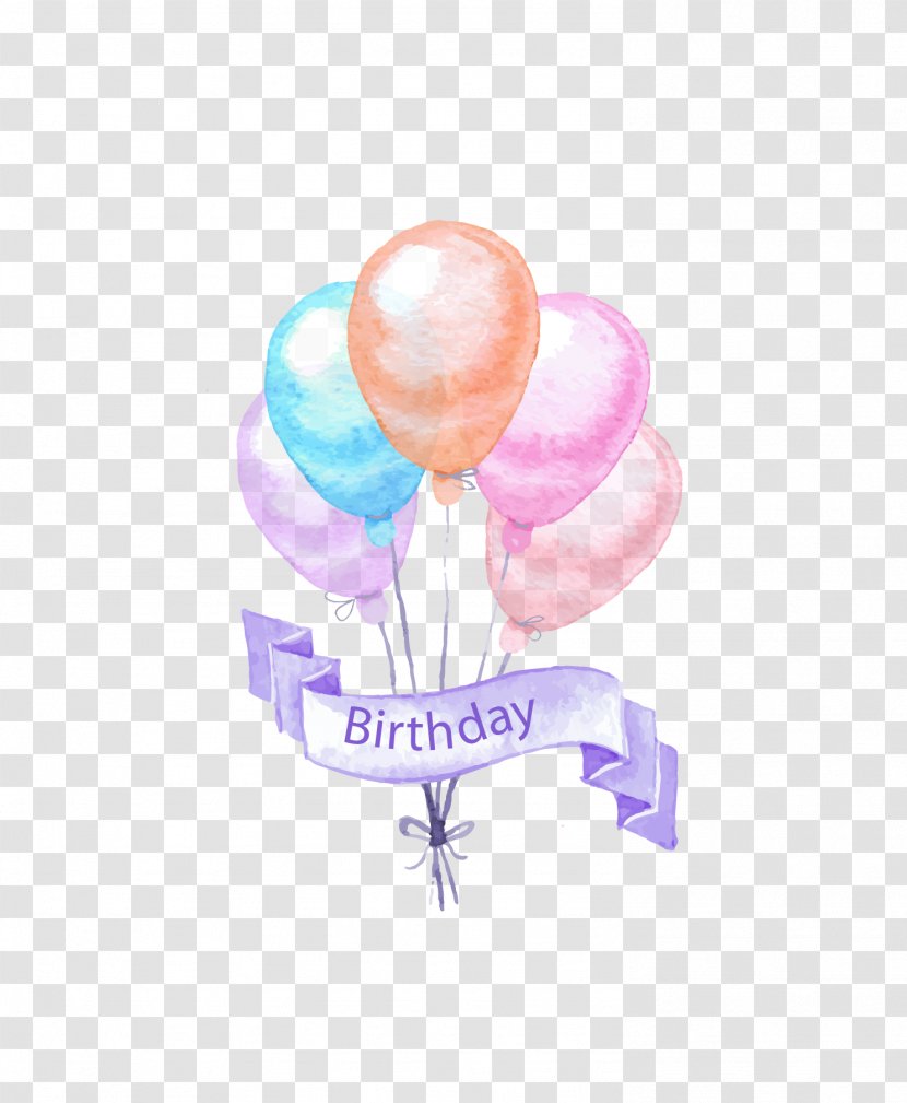 Birthday Cake Party - Drawing - Painting Elements Transparent PNG