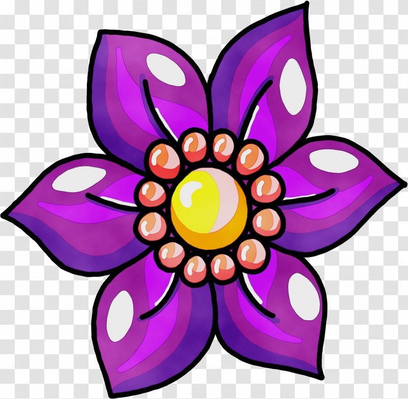 Clip Art Petal Violet Purple Pink - Magenta Wildflower Transparent PNG