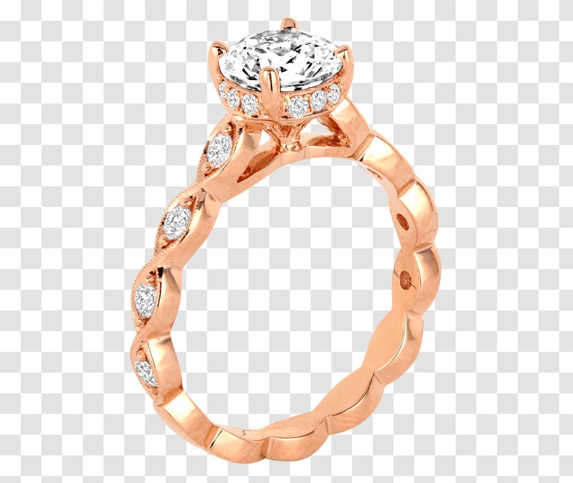 Engagement Ring Wedding Jewellery - Simple Rings Hand Transparent PNG