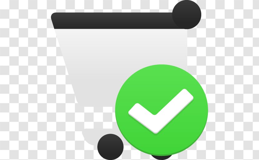 Green Logo Line - Shopping Cart - Accept Transparent PNG