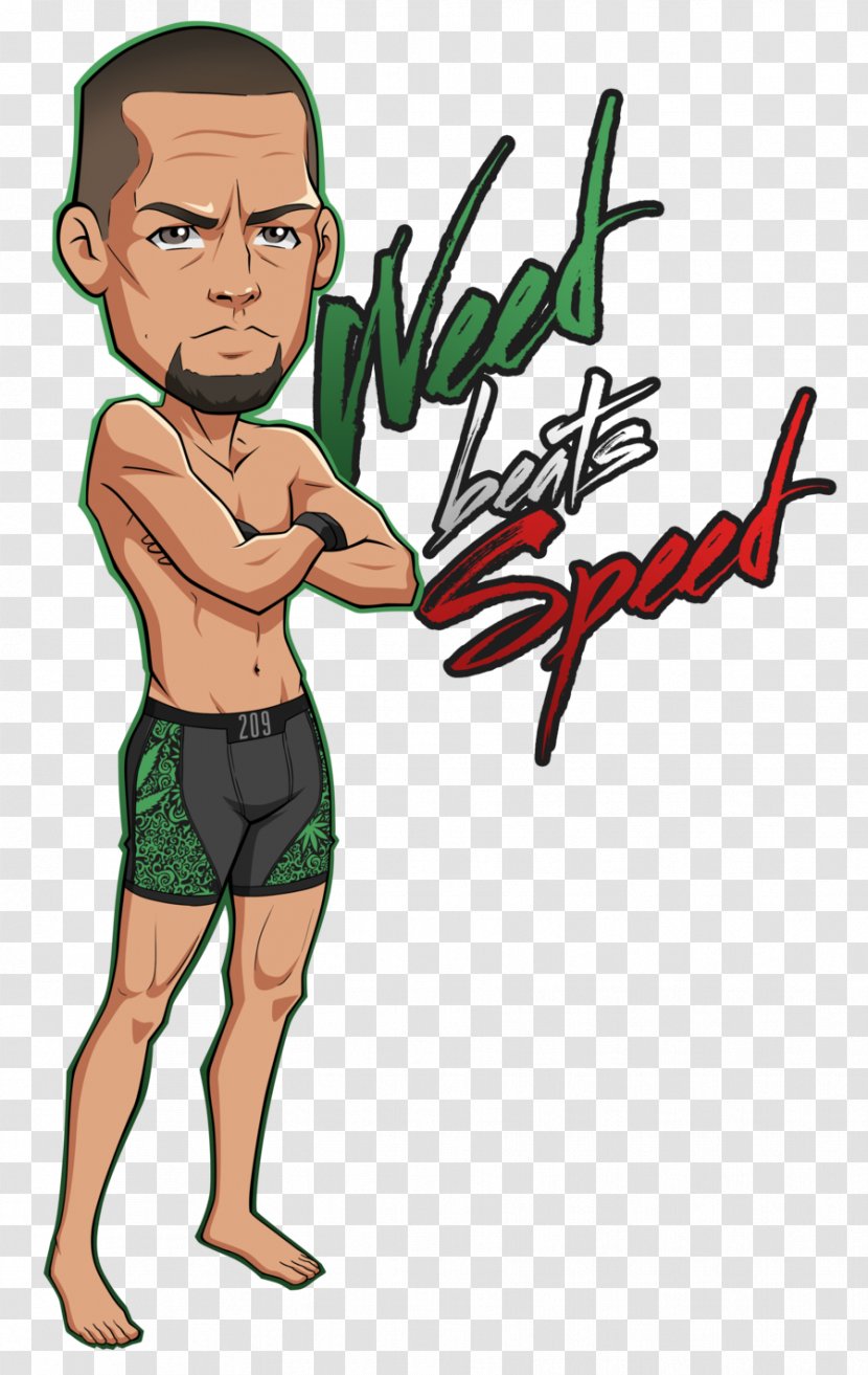 Nate Diaz UFC - Ultimate Fighter - '95 The Drawing Clip ArtMixed Martial Arts Transparent PNG