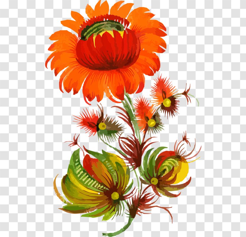 Petrykivka Painting Floral Design Folk Art - Ornament Transparent PNG