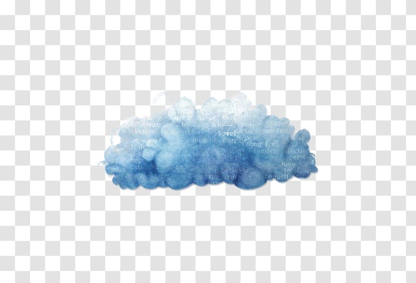 Cloud Watercolor Painting Clip Art - Pixel - Hand Painted Clouds Material Transparent PNG