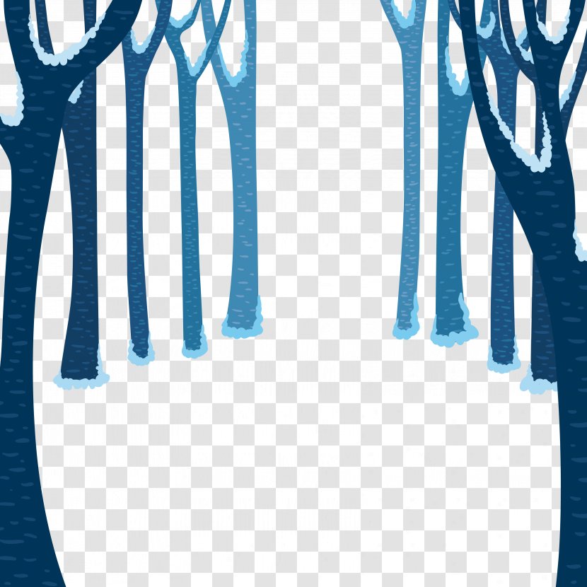Winter Illustration - Creative Vector Forest Transparent PNG