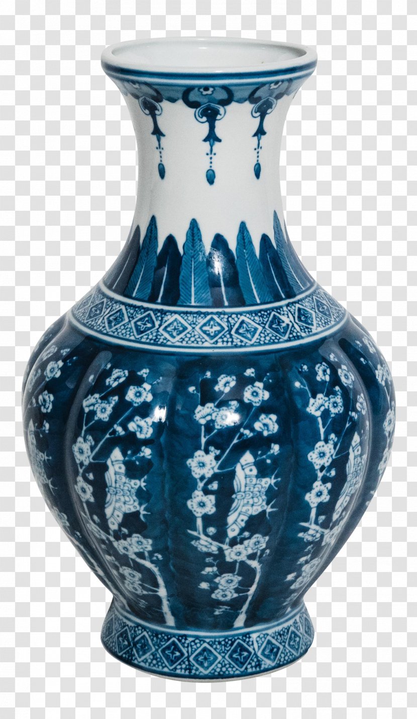 Ceramic Porcelain Vase Blue And White Pottery - Bowl Transparent PNG