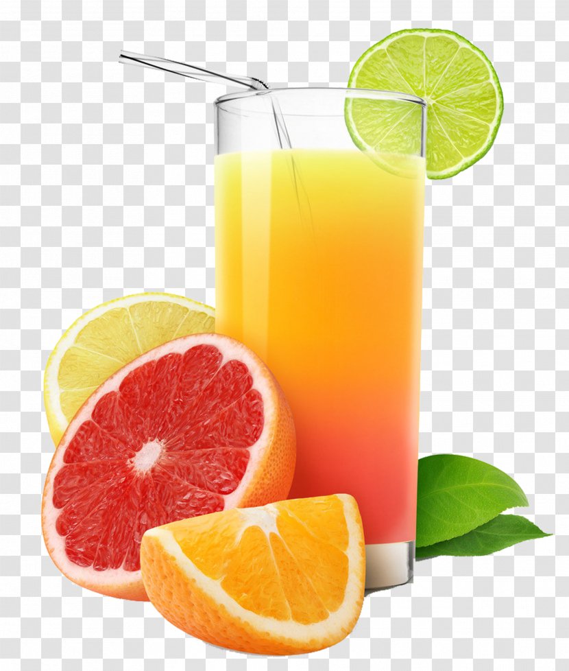 Orange Juice Grapefruit Lemon - Lime - Cartoon Picture Painted Cream Ice Cream,Drinks Transparent PNG