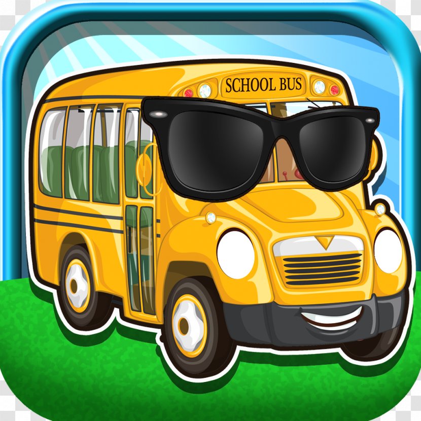 School Bus Cartoon - Yellow Transparent PNG